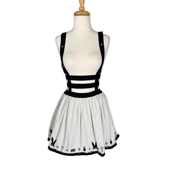 Little For Big Skirt W/ Harness White Darko Bad Bunny Cosplay Costume Sz XS - Picture 4 of 11